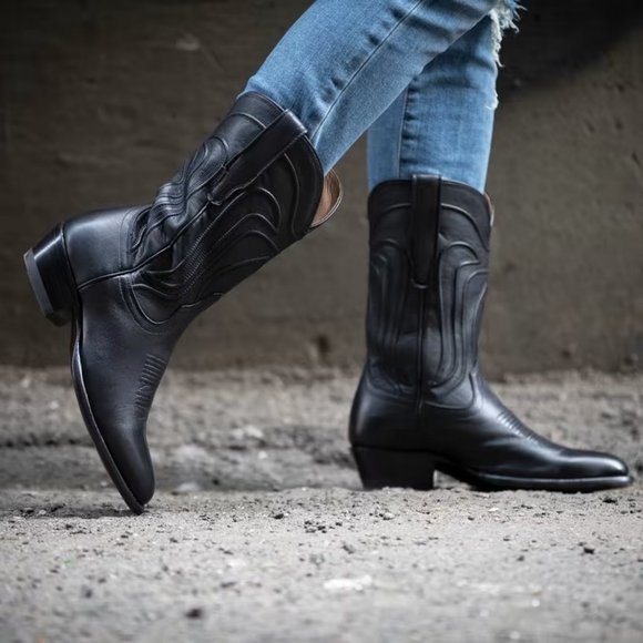 Tecovas Shoes - Tecovas the Jamie Boots in Midnight Calf 5.5
